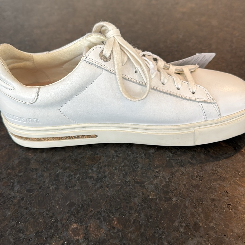 Birkenstock Cream Low-Top Sneakers - Picture 4 of 7